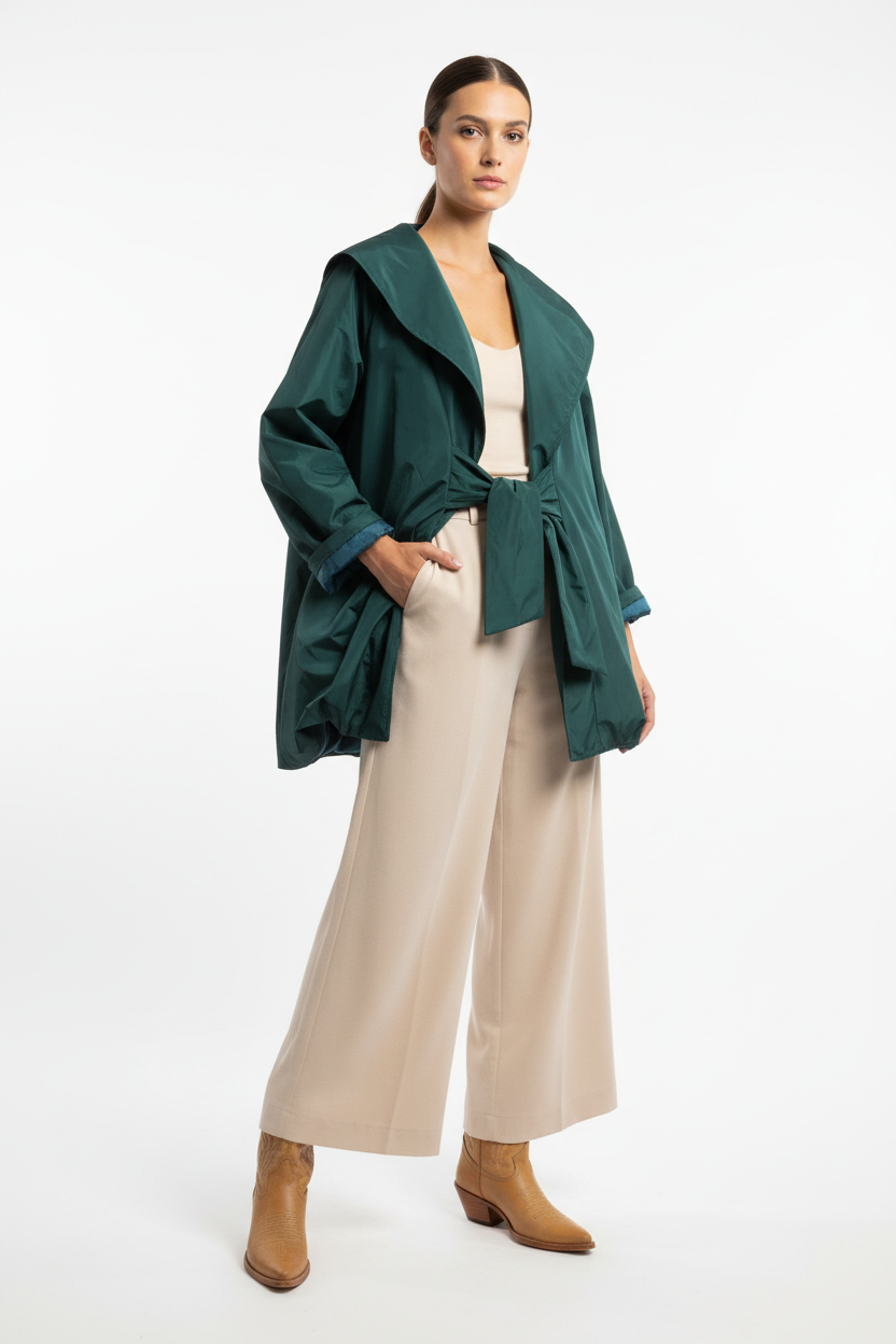 Trench Impermeabile con cintura