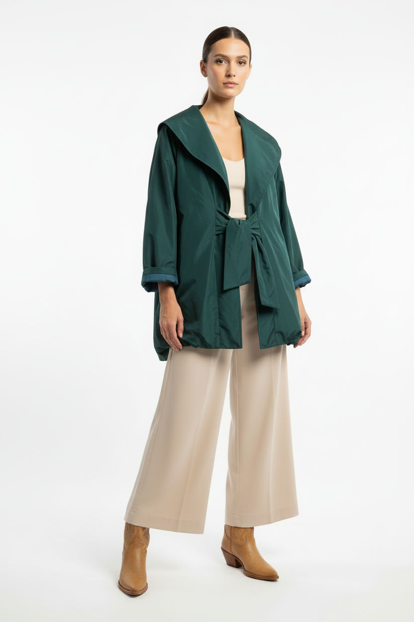 Trench Impermeabile con cintura